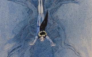 Der Sturz in die Wellen in Daphnis und Chloë von Neumeier mit Marianne Kruuse